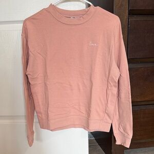 Divided Blush Pink Crewneck Sweater